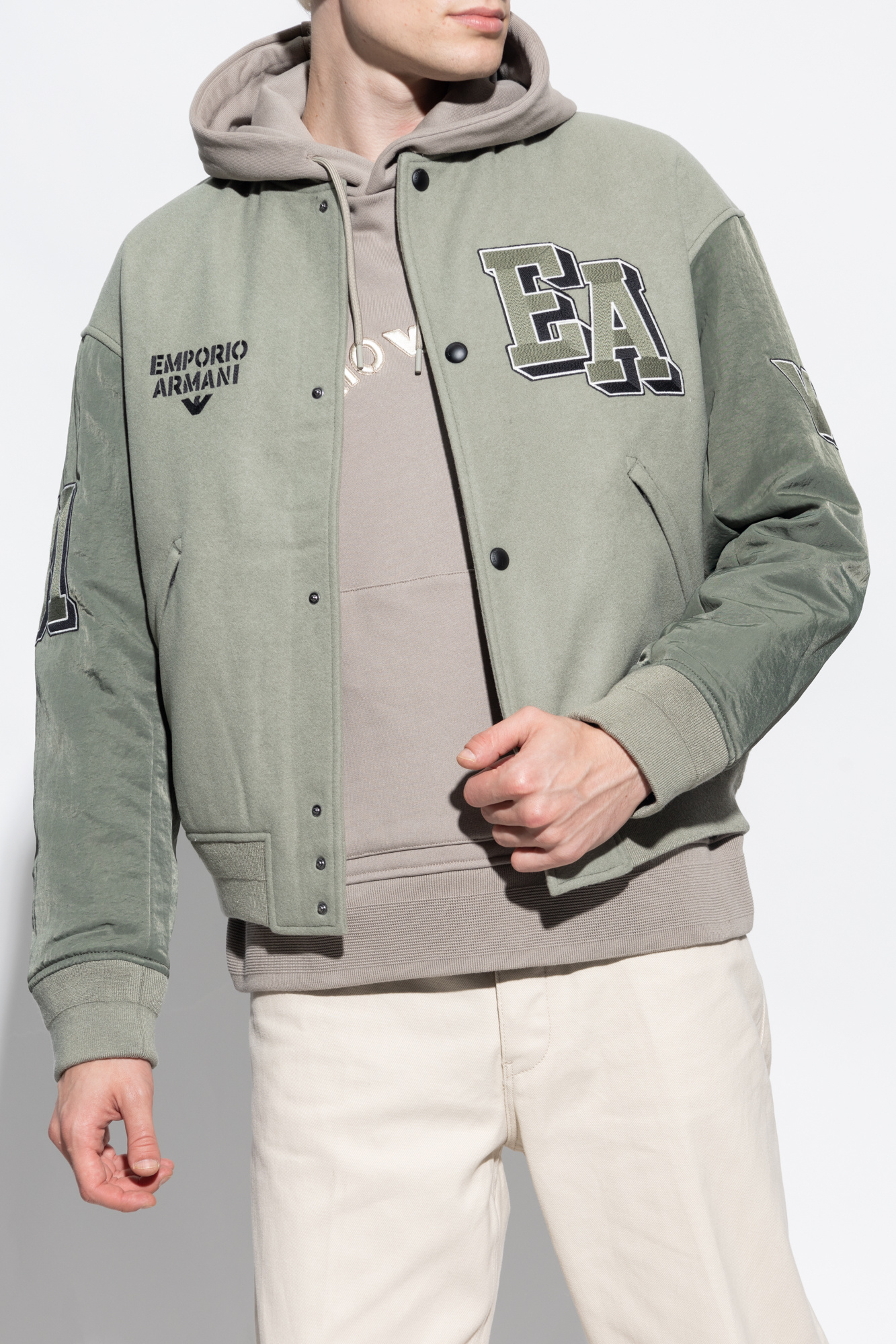 Emporio armani green jacket best sale